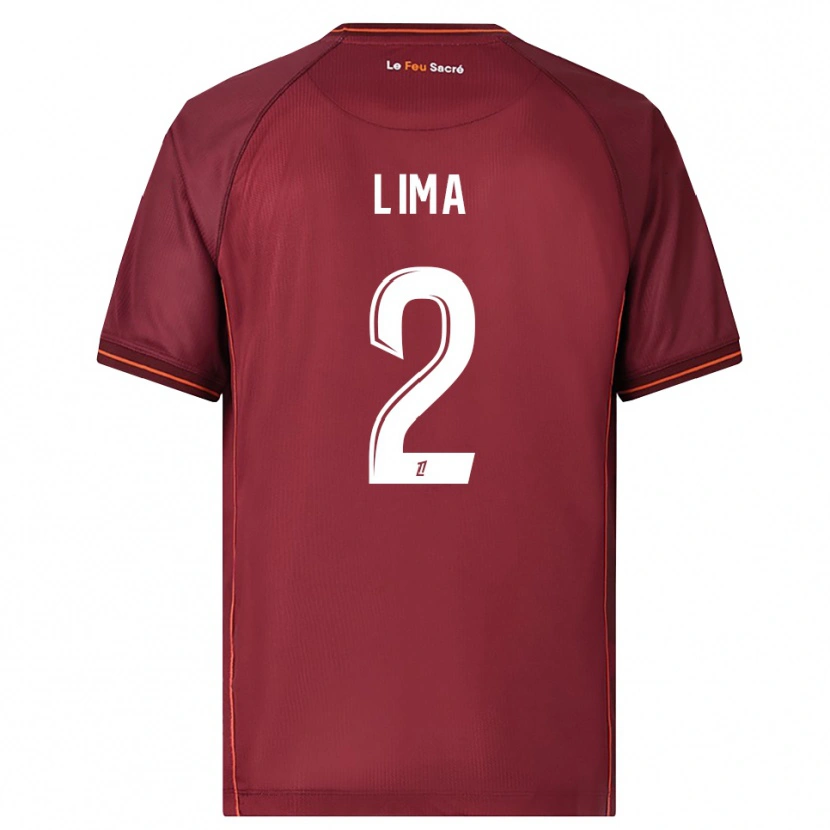 Danxen Kid Edson Lima #2 Burgundy White Home Jersey 2025/26 T-Shirt