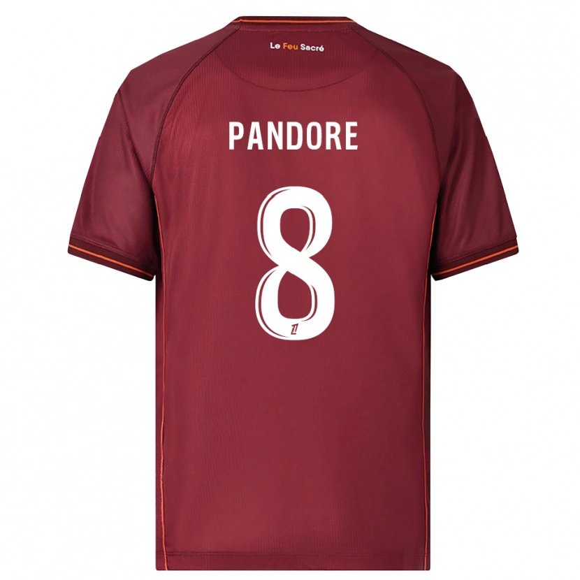 Danxen Kid Jahyann Pandore #8 Burgundy White Home Jersey 2025/26 T-Shirt