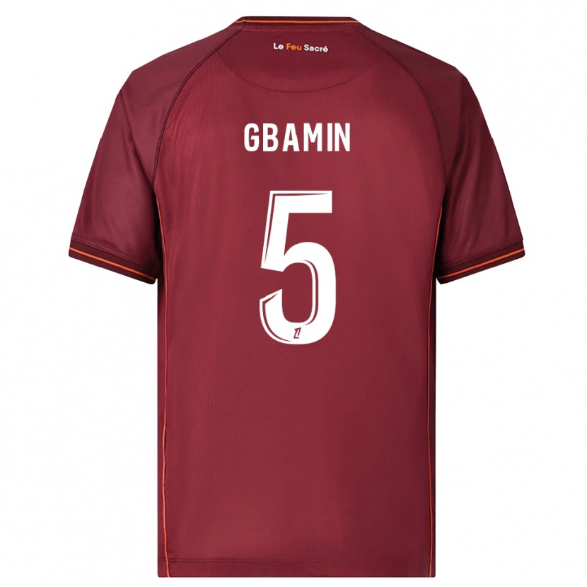 Danxen Kid Jean-Philippe Gbamin #5 Burgundy White Home Jersey 2025/26 T-Shirt