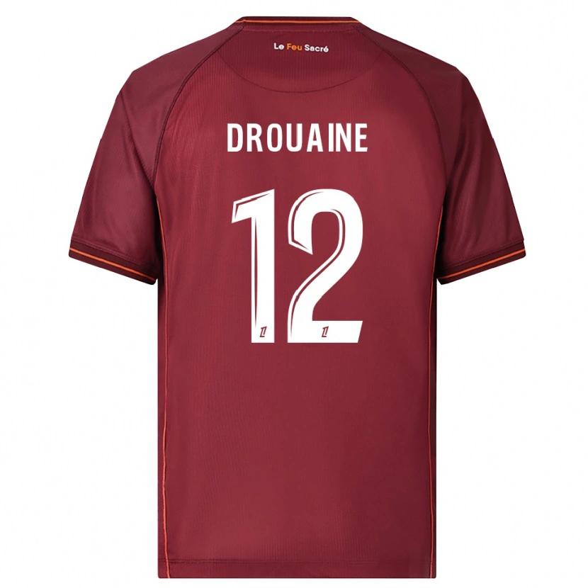 Danxen Kid Mathieu Drouaine #12 Burgundy White Home Jersey 2025/26 T-Shirt