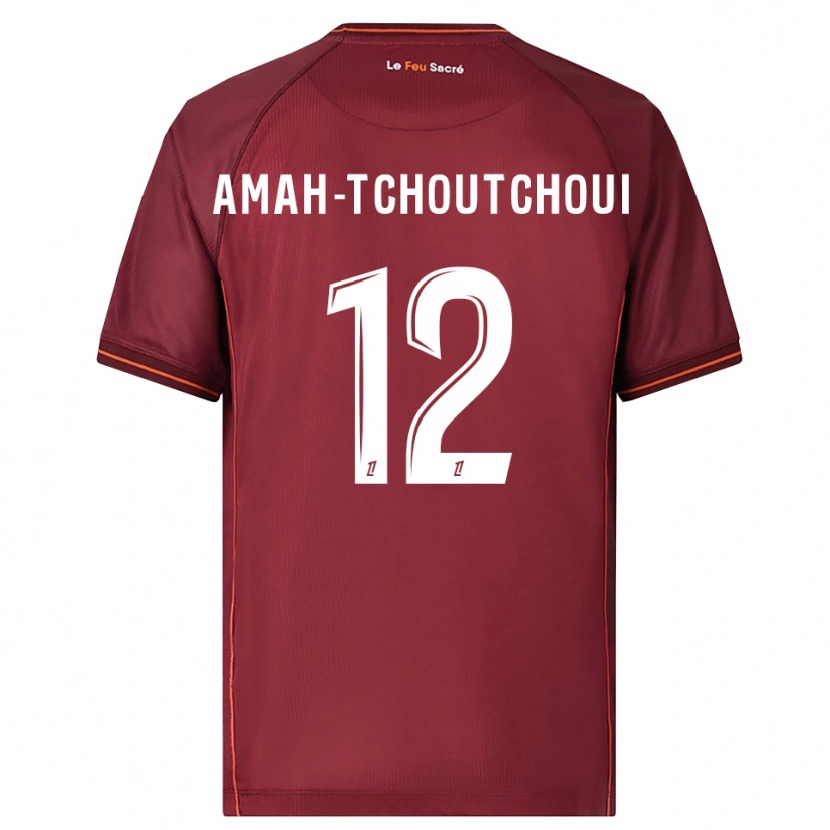 Danxen Kid Marco Amah-Tchoutchoui #12 Burgundy White Home Jersey 2025/26 T-Shirt