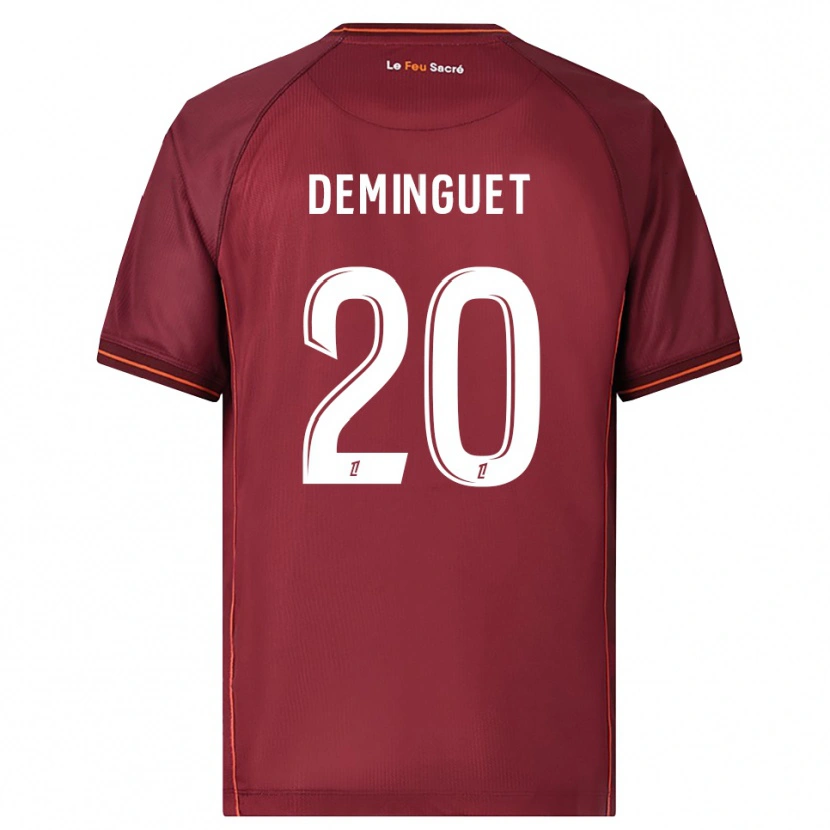 Danxen Kid Jessy Deminguet #20 Burgundy White Home Jersey 2025/26 T-Shirt