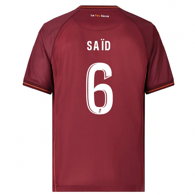 Danxen Kid Maoulida Saïd #6 Burgundy White Home Jersey 2025/26 T-Shirt