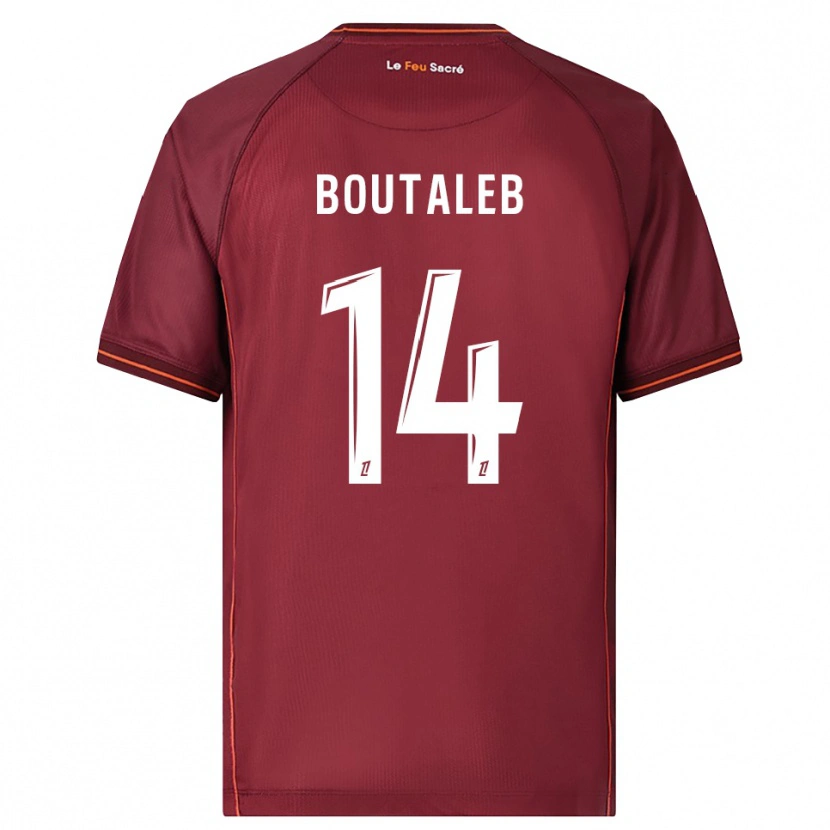 Danxen Kid Inès Boutaleb #14 Burgundy White Home Jersey 2025/26 T-Shirt
