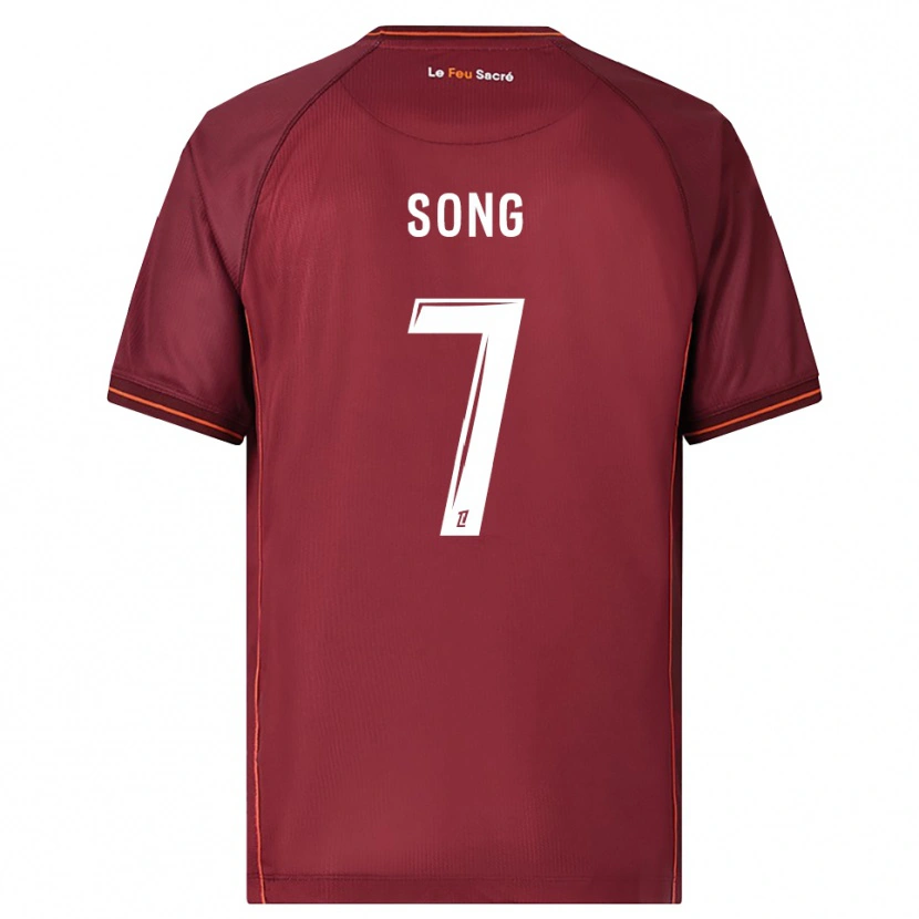 Danxen Kid Bryan Song #7 Burgundy White Home Jersey 2025/26 T-Shirt