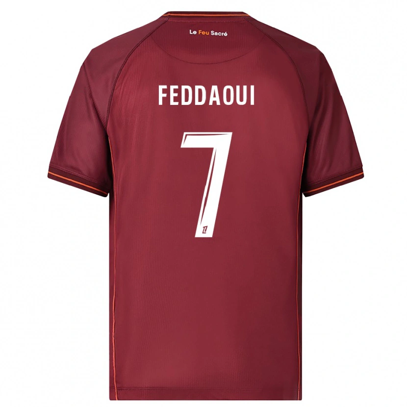 Danxen Kid Leina Feddaoui #7 Burgundy White Home Jersey 2025/26 T-Shirt
