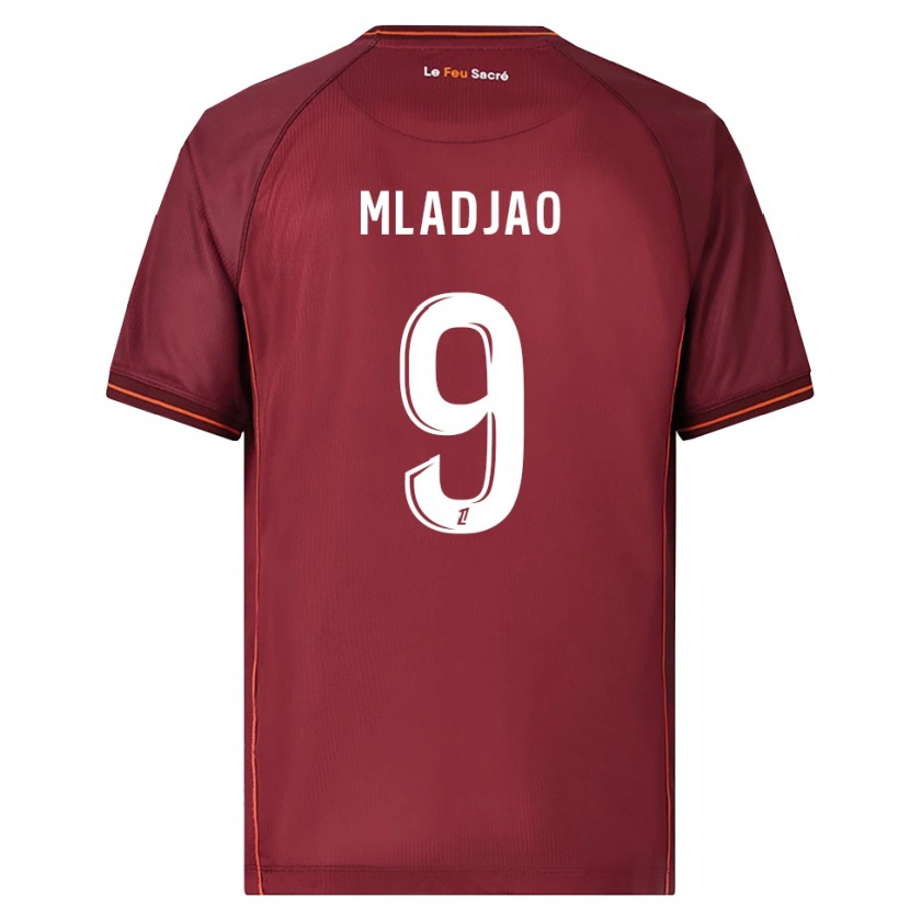 Danxen Kid Yaniss Mladjao #9 Burgundy White Home Jersey 2025/26 T-Shirt