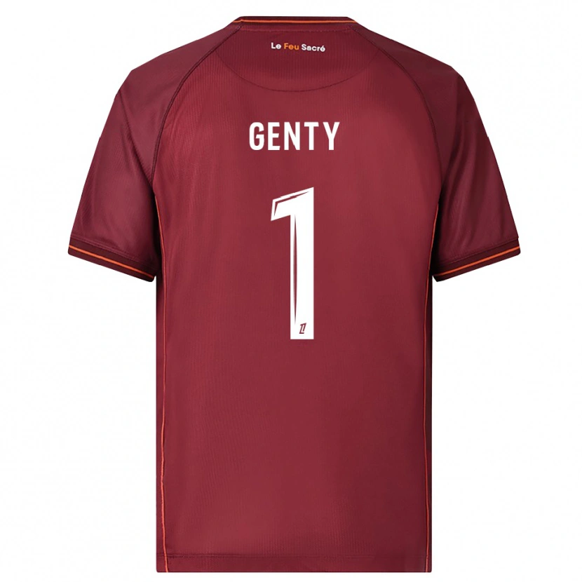 Danxen Kid Julie Genty #1 Burgundy White Home Jersey 2025/26 T-Shirt