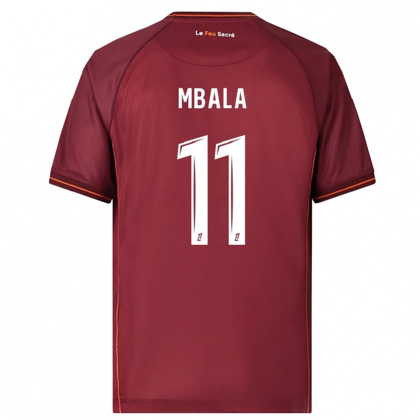 Danxen Kid Nathan Mbala #11 Burgundy White Home Jersey 2025/26 T-Shirt