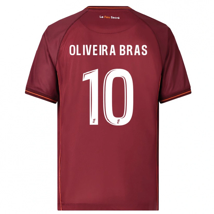 Danxen Kid Luisa Oliveira Bras #10 Burgundy White Home Jersey 2025/26 T-Shirt