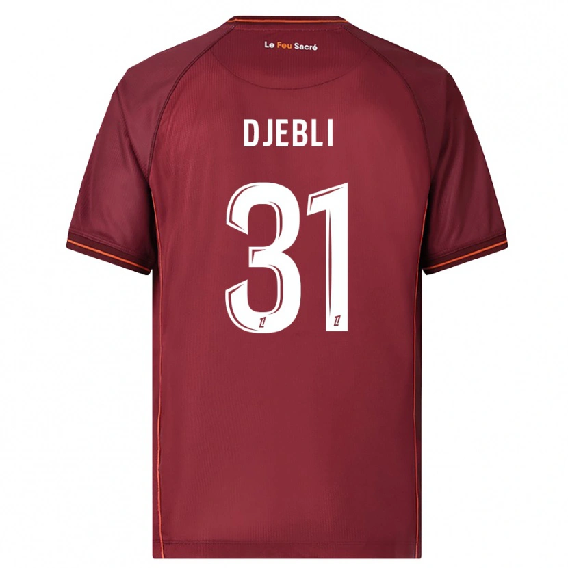 Danxen Kid Assia Djebli #31 Burgundy White Home Jersey 2025/26 T-Shirt