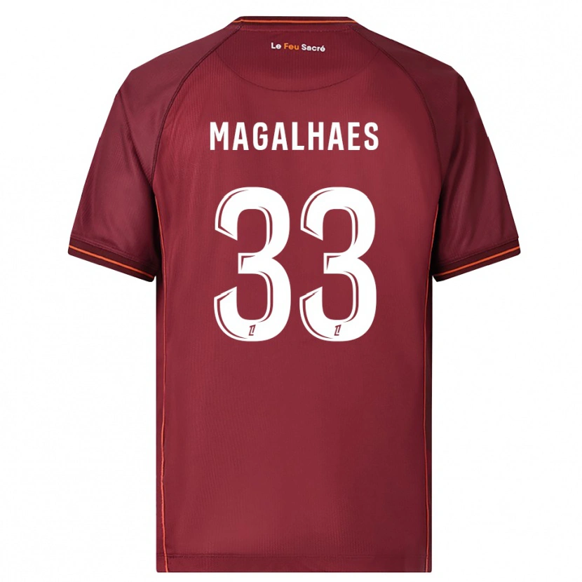 Danxen Kid Manon Magalhaes #33 Burgundy White Home Jersey 2025/26 T-Shirt