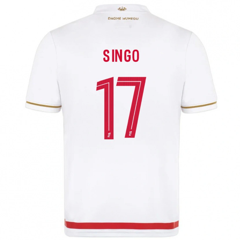 Danxen Kid Wilfried Singo #17 Red  White Home Jersey 2025/26 T-Shirt