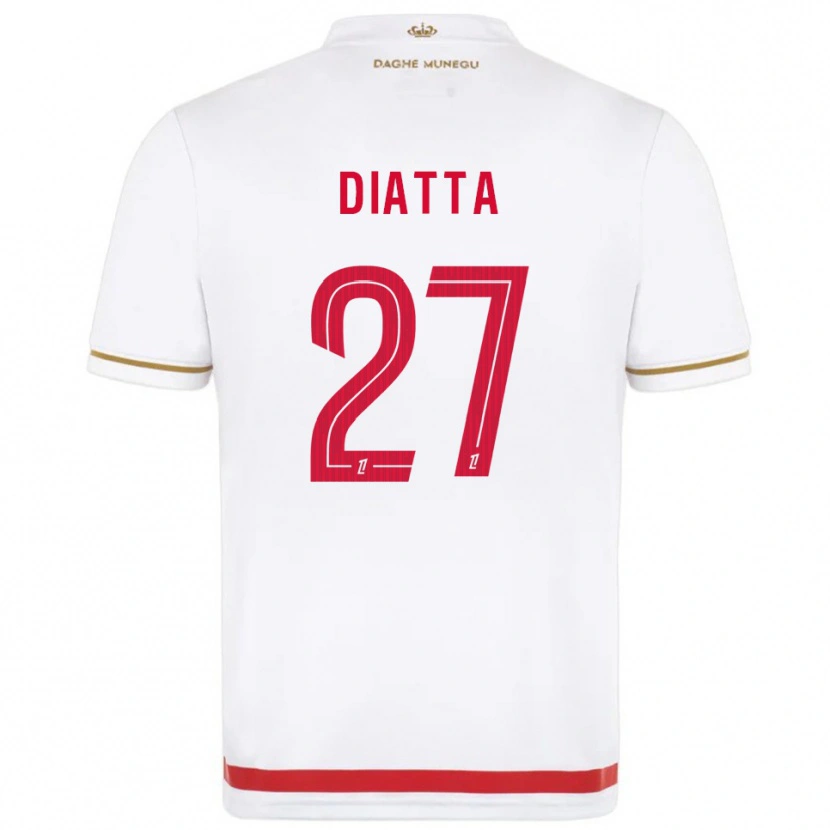 Danxen Kid Krépin Diatta #27 Red  White Home Jersey 2025/26 T-Shirt