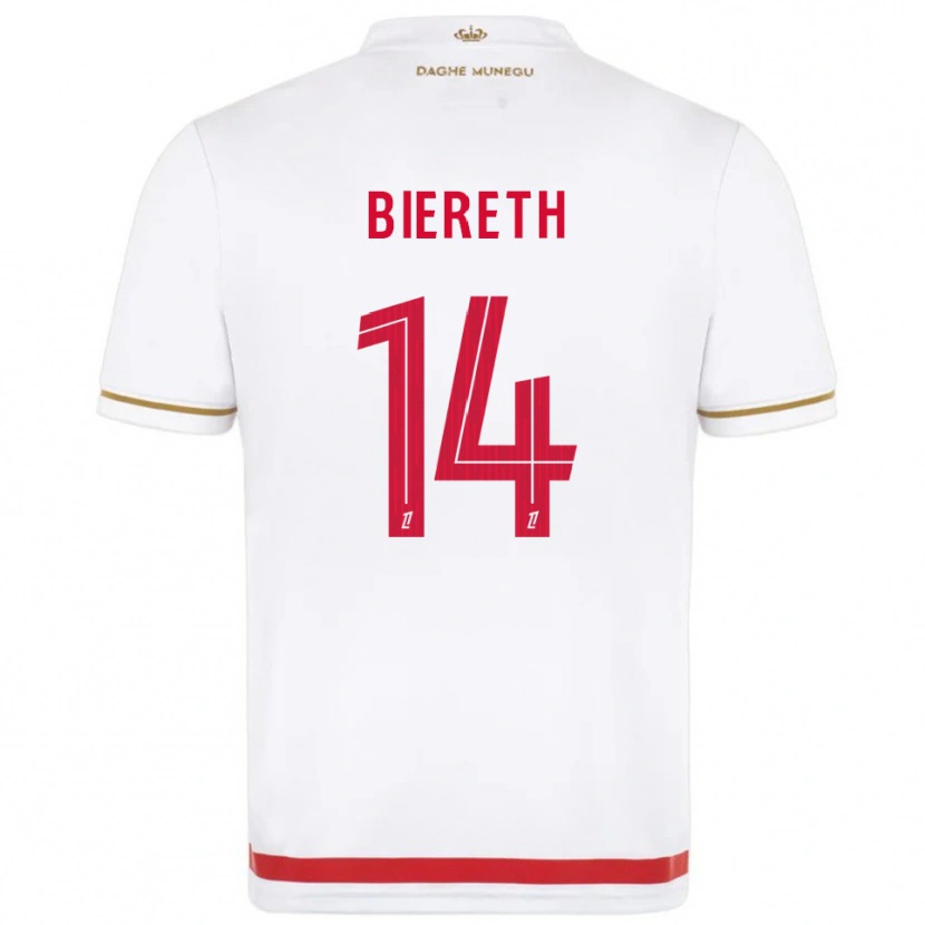 Danxen Kid Mika Biereth #14 Red  White Home Jersey 2025/26 T-Shirt