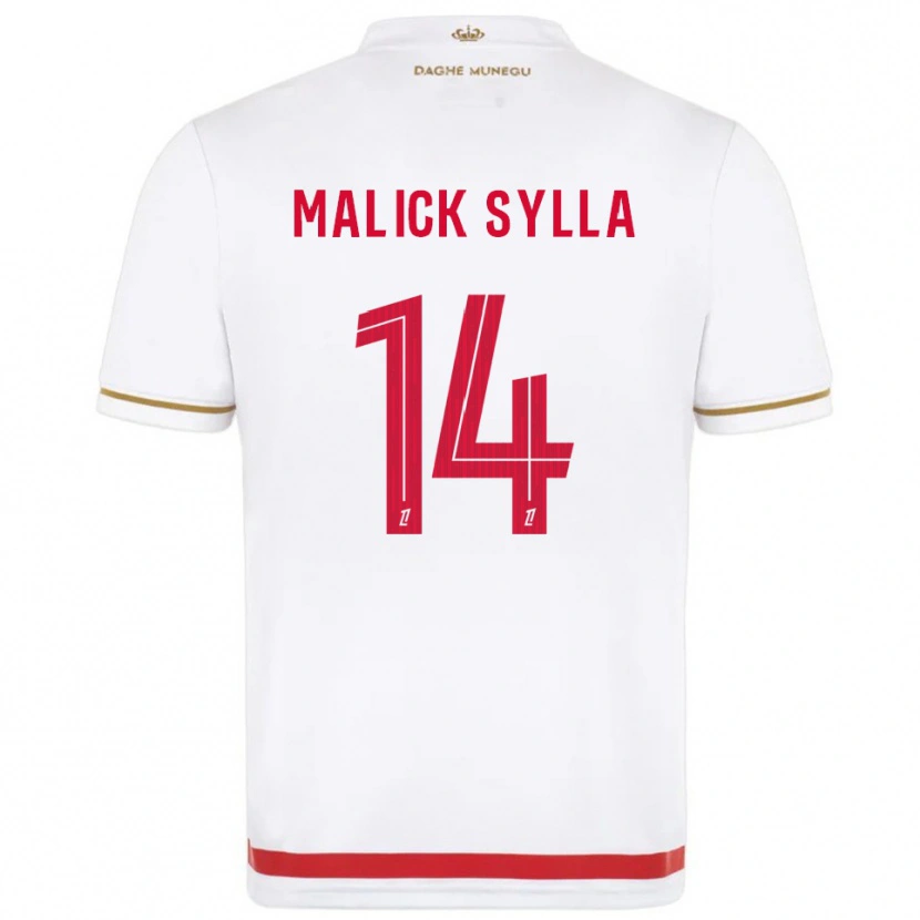 Danxen Kid Malick Sylla #14 Red  White Home Jersey 2025/26 T-Shirt