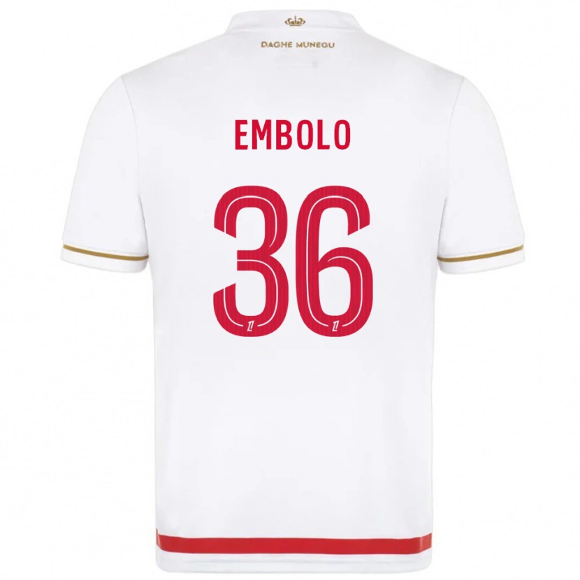 Danxen Kid Breel Embolo #36 Red  White Home Jersey 2025/26 T-Shirt