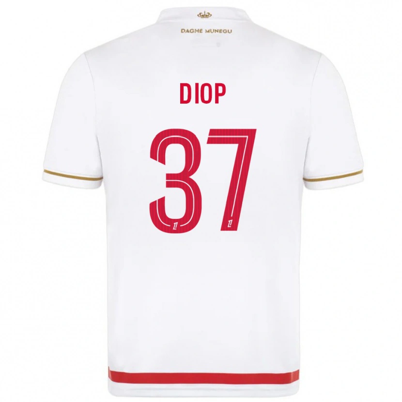 Danxen Kid Edan Diop #37 Red  White Home Jersey 2025/26 T-Shirt