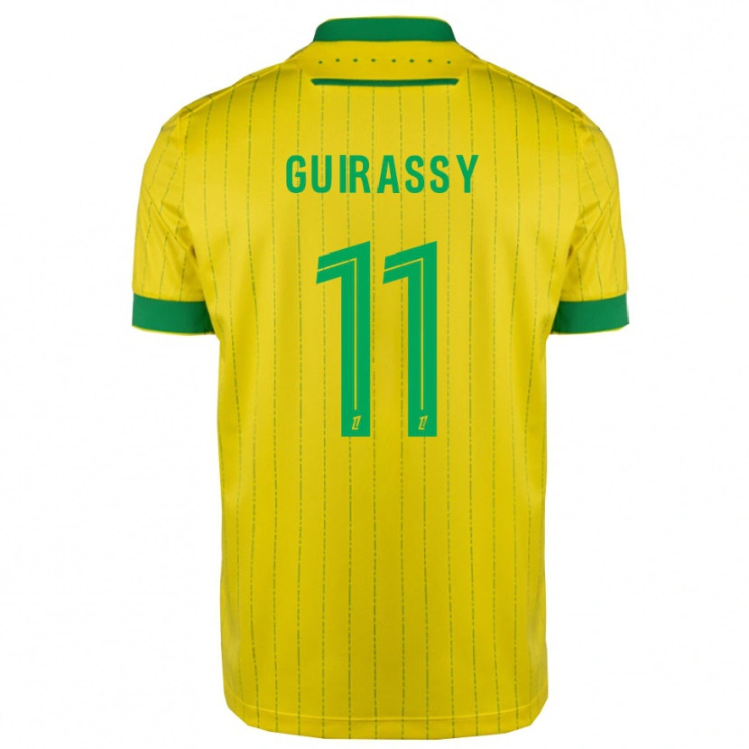 Danxen Kid Herba Guirassy #11 Yellow Green Home Jersey 2025/26 T-Shirt