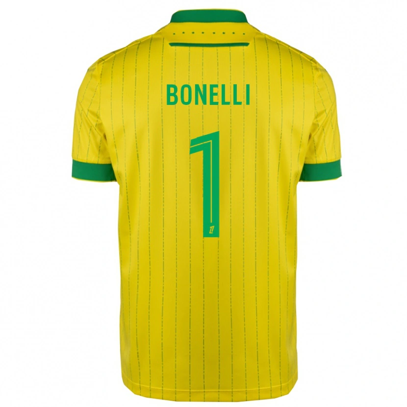 Danxen Kid Lucas Bonelli #1 Yellow Green Home Jersey 2025/26 T-Shirt