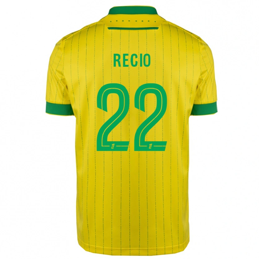 Danxen Kid Andrea Recio #22 Yellow Green Home Jersey 2025/26 T-Shirt