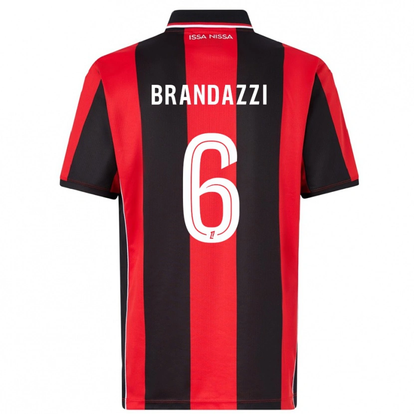 Danxen Kid Fiona Brandazzi #6 Red Black Home Jersey 2025/26 T-Shirt