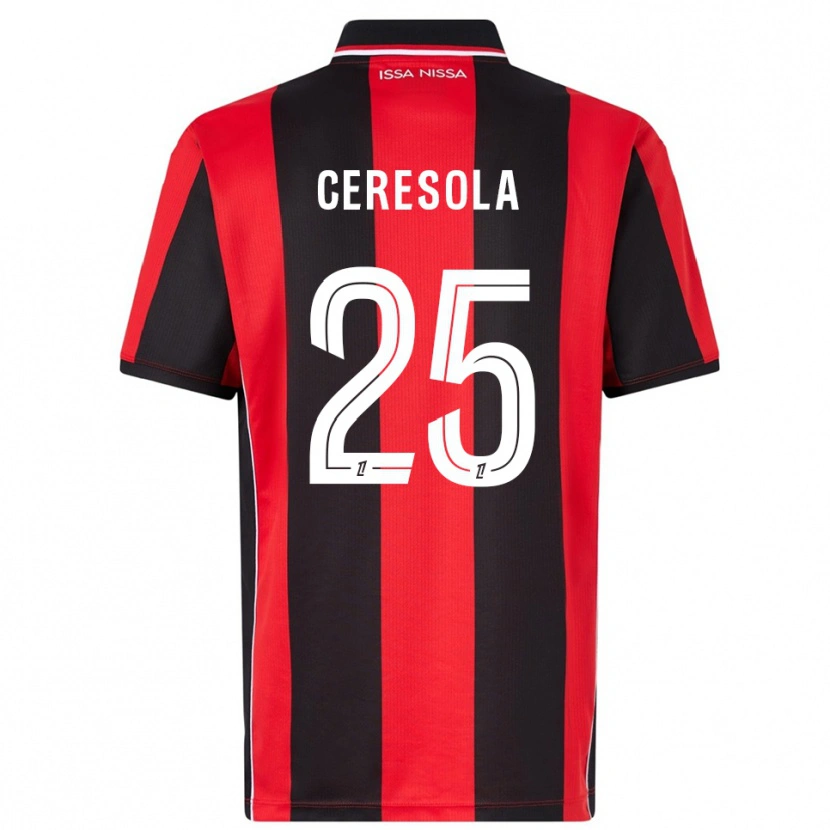 Danxen Kid Manon Ceresola #25 Red Black Home Jersey 2025/26 T-Shirt