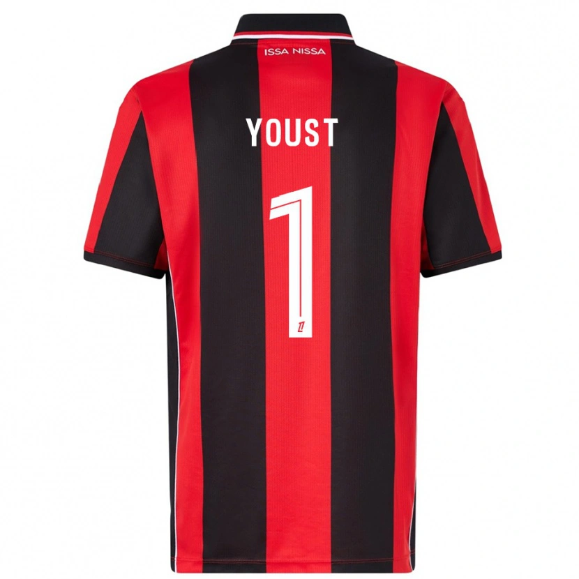 Danxen Kid Matys Youst #1 Red Black Home Jersey 2025/26 T-Shirt