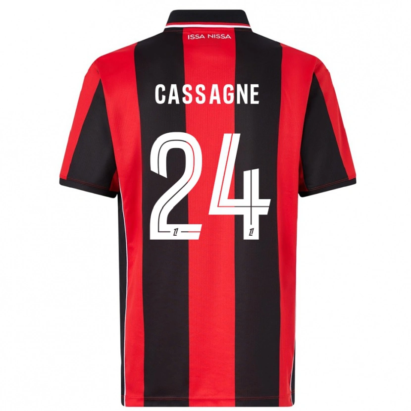 Danxen Kid Léa Cassagne #24 Red Black Home Jersey 2025/26 T-Shirt