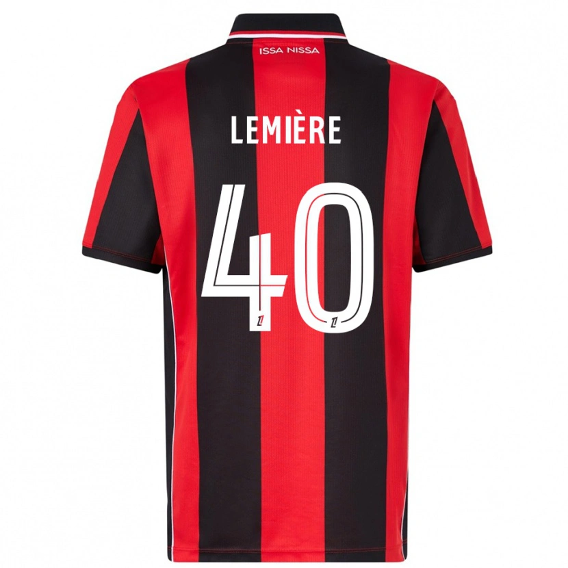 Danxen Kid Pauline Lemière #40 Red Black Home Jersey 2025/26 T-Shirt