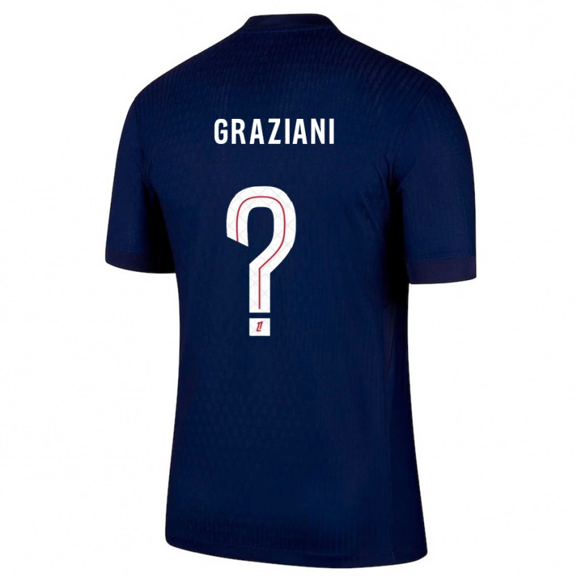 Danxen Kid Ornella Graziani #0 Navy Red Home Jersey 2025/26 T-Shirt