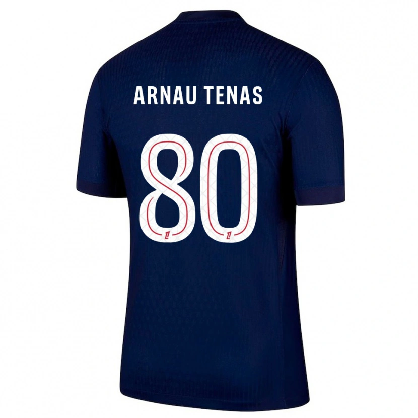 Danxen Kid Arnau Tenas #80 Navy Red Home Jersey 2025/26 T-Shirt