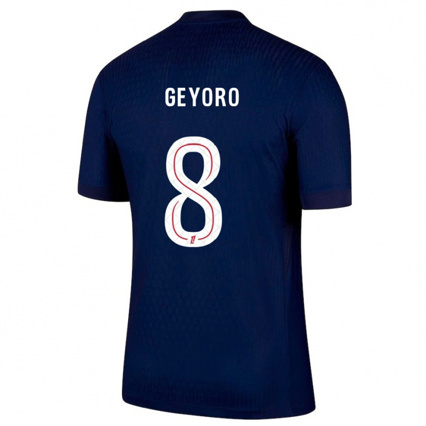 Danxen Kid Grace Geyoro #8 Navy Red Home Jersey 2025/26 T-Shirt