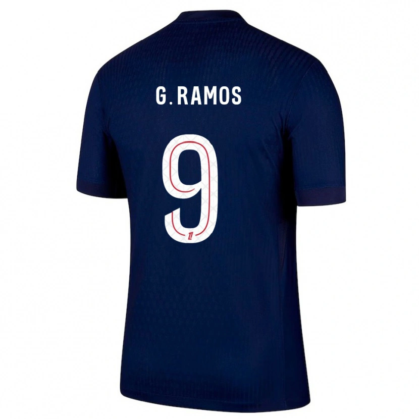 Danxen Kid Gonçalo Ramos #9 Navy Red Home Jersey 2025/26 T-Shirt