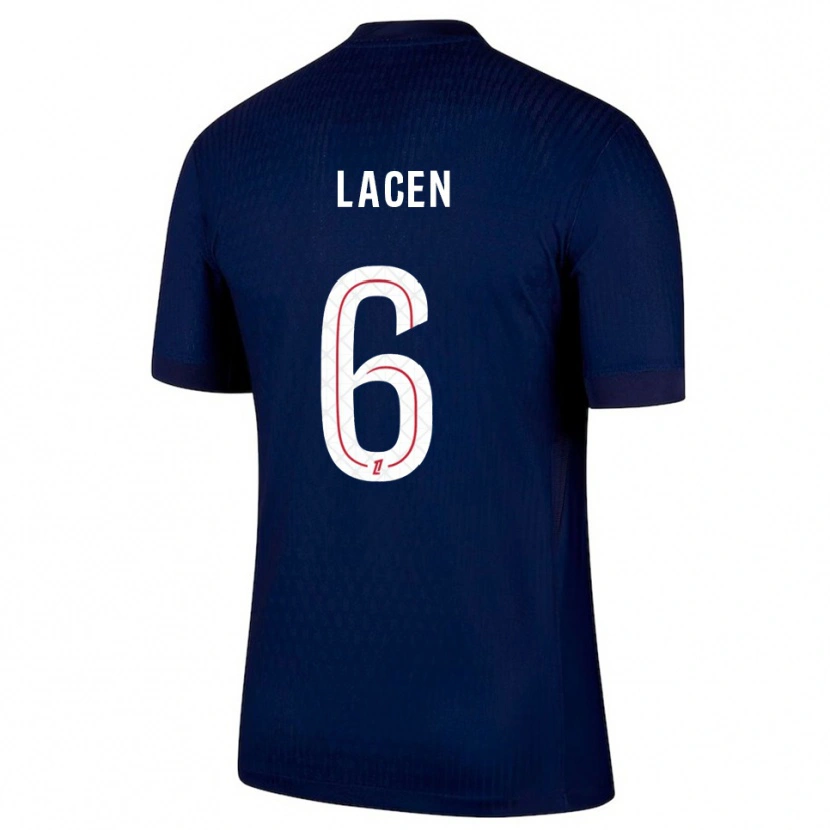Danxen Kid Michaël Lacen #6 Navy Red Home Jersey 2025/26 T-Shirt