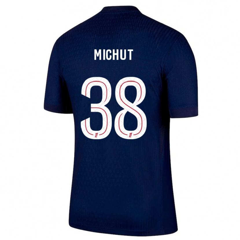 Danxen Kid Edouard Michut #38 Navy Red Home Jersey 2025/26 T-Shirt
