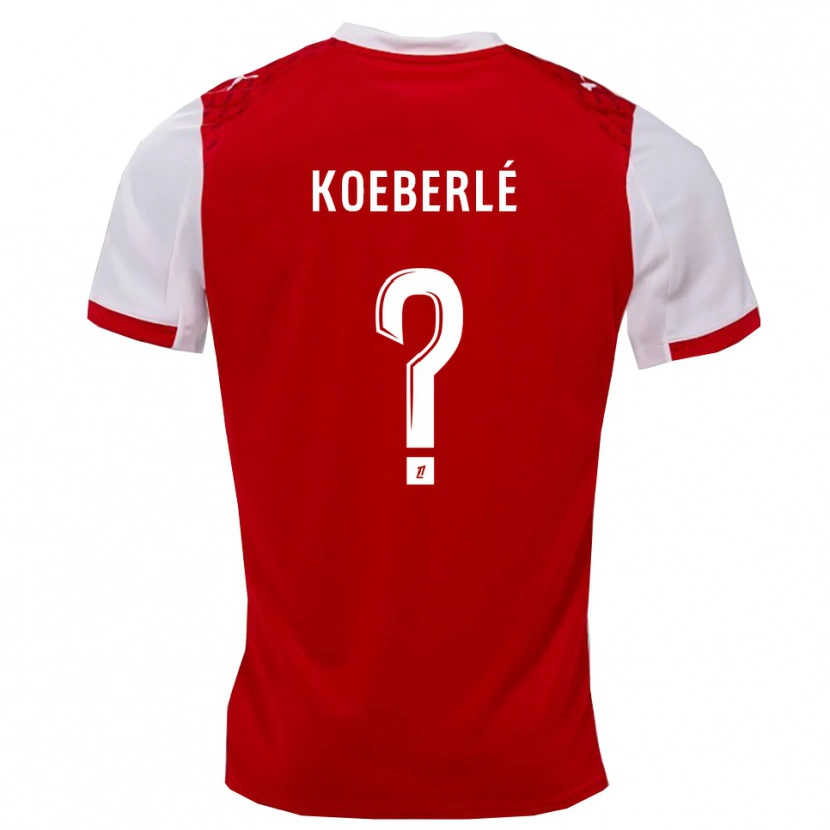 Danxen Kid Samuel Koeberlé #0 Red White Home Jersey 2025/26 T-Shirt