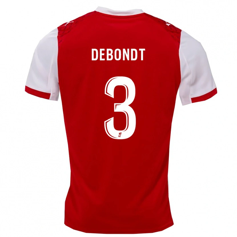 Danxen Kid Maël Debondt #3 Red White Home Jersey 2025/26 T-Shirt