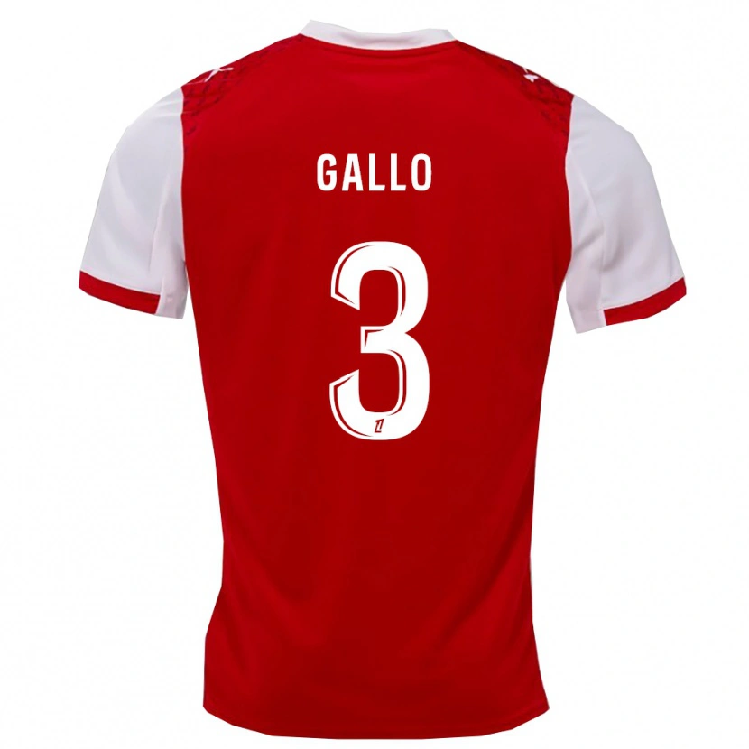 Danxen Kid Noan Gallo #3 Red White Home Jersey 2025/26 T-Shirt
