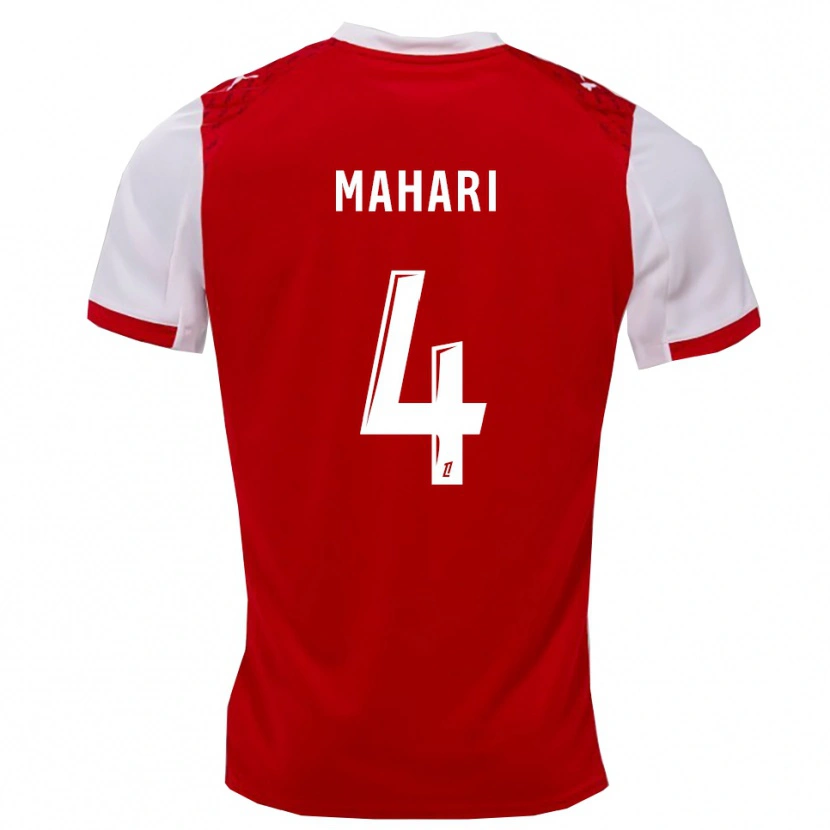Danxen Kid Efdon Mahari #4 Red White Home Jersey 2025/26 T-Shirt