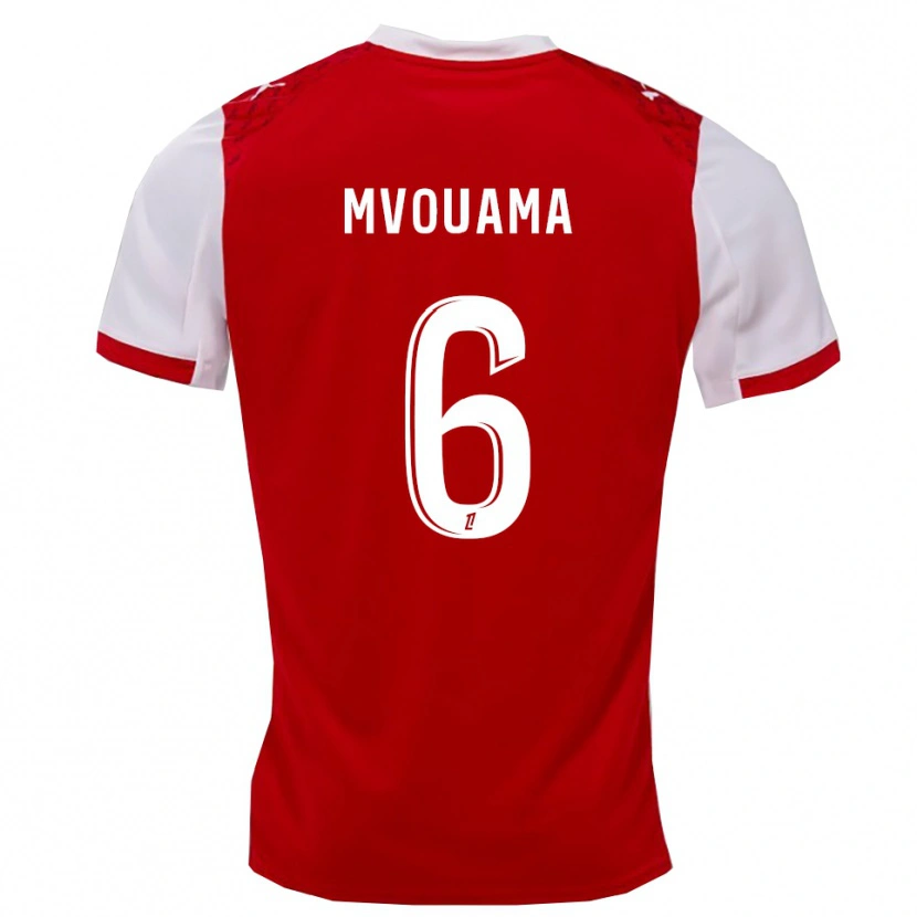 Danxen Kid Oliver Mvouama #6 Red White Home Jersey 2025/26 T-Shirt