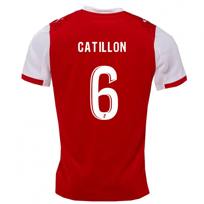 Danxen Kid Eithan Catillon #6 Red White Home Jersey 2025/26 T-Shirt