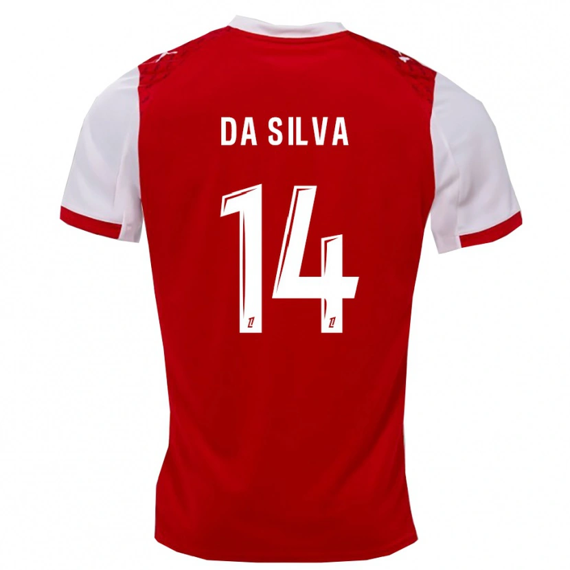 Danxen Kid Edmilson Mendes Da Silva #14 Red White Home Jersey 2025/26 T-Shirt