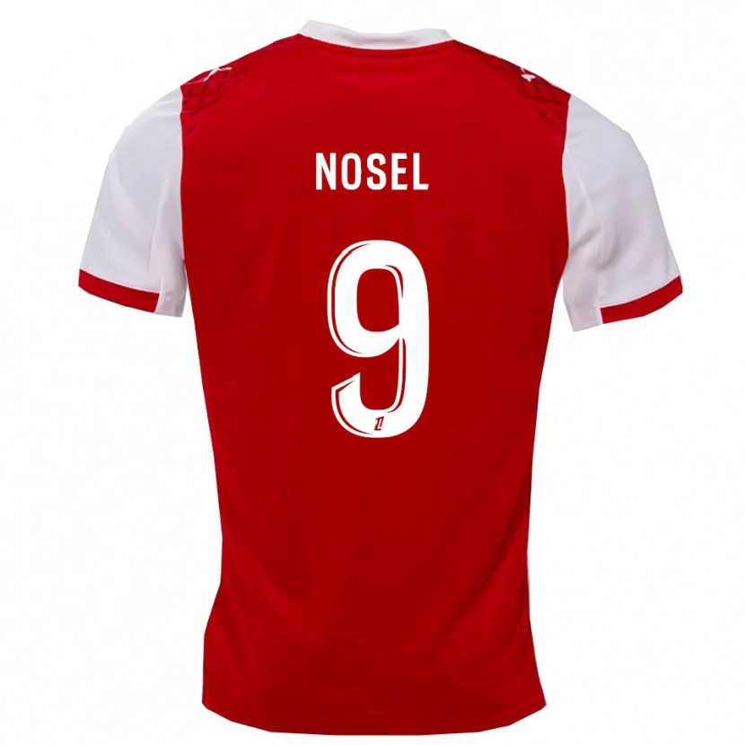 Danxen Kid Adam Nosel #9 Red White Home Jersey 2025/26 T-Shirt