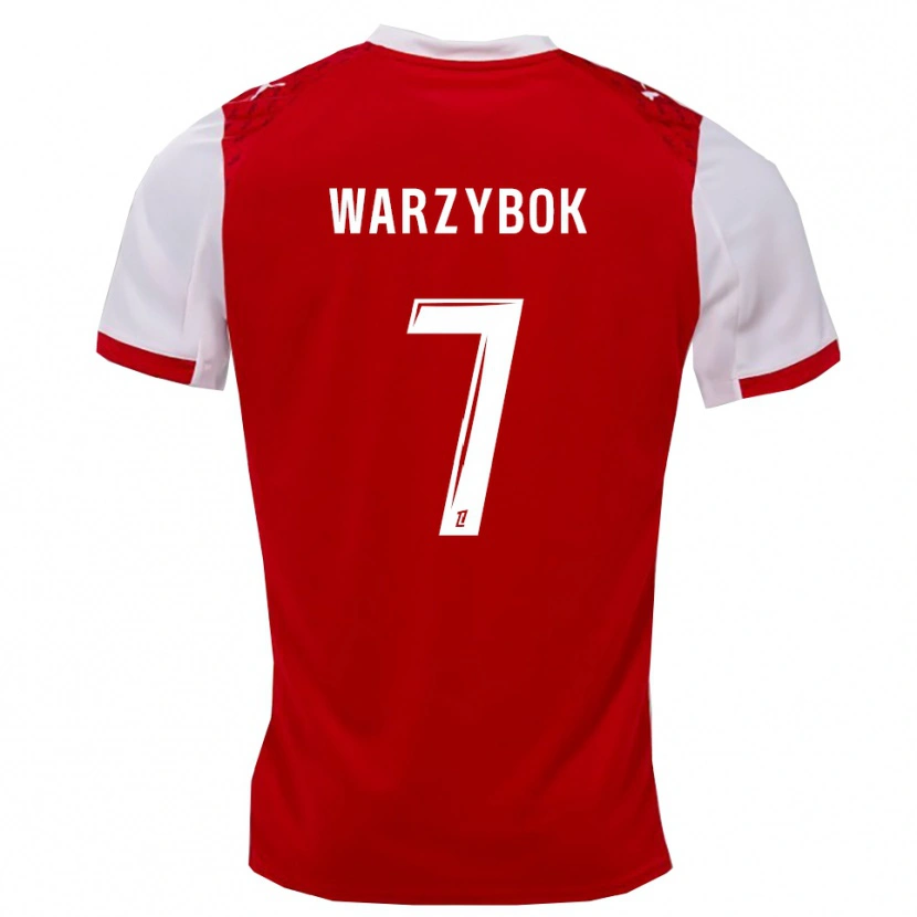 Danxen Kid Olivier Warzybok #7 Red White Home Jersey 2025/26 T-Shirt