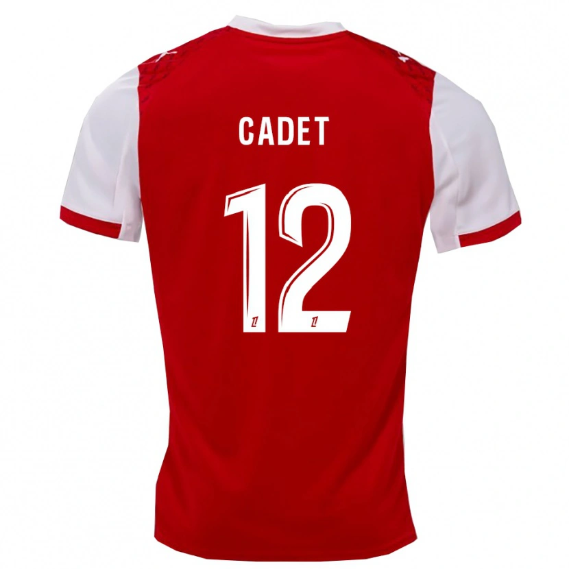 Danxen Kid Charlélie Cadet #12 Red White Home Jersey 2025/26 T-Shirt