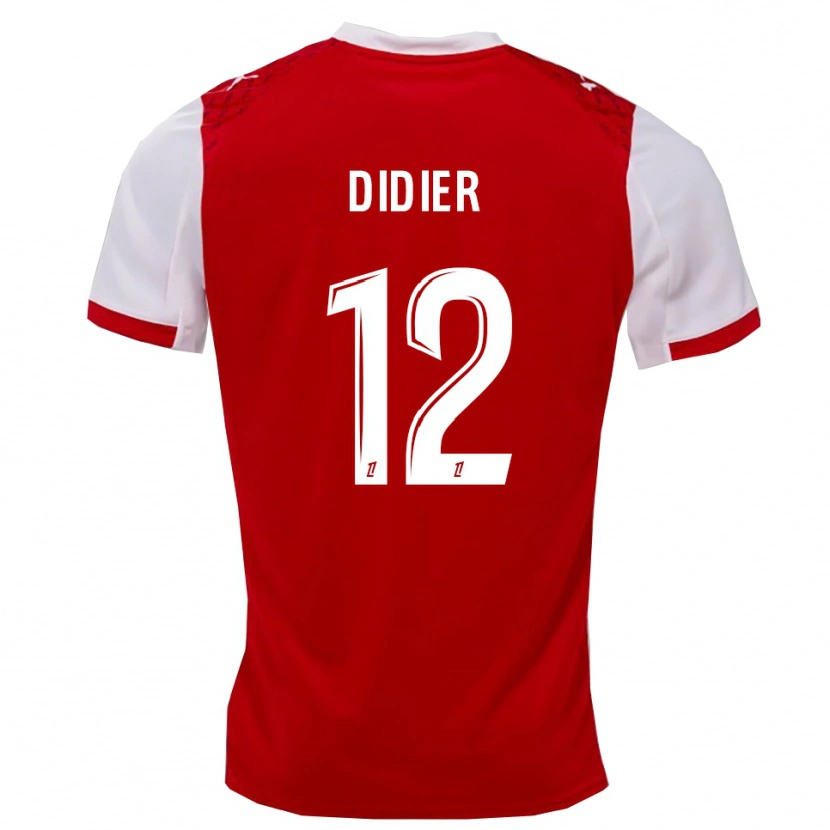 Danxen Kid Haïlé Didier #12 Red White Home Jersey 2025/26 T-Shirt