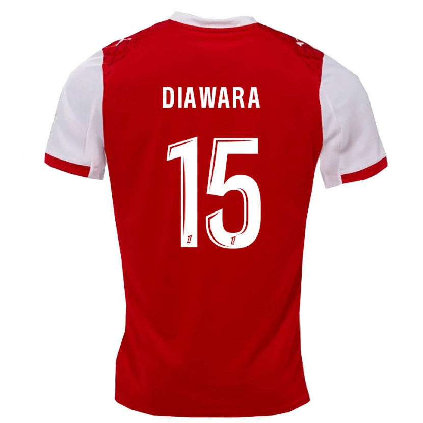 Danxen Kid Lamine Diawara #15 Red White Home Jersey 2025/26 T-Shirt