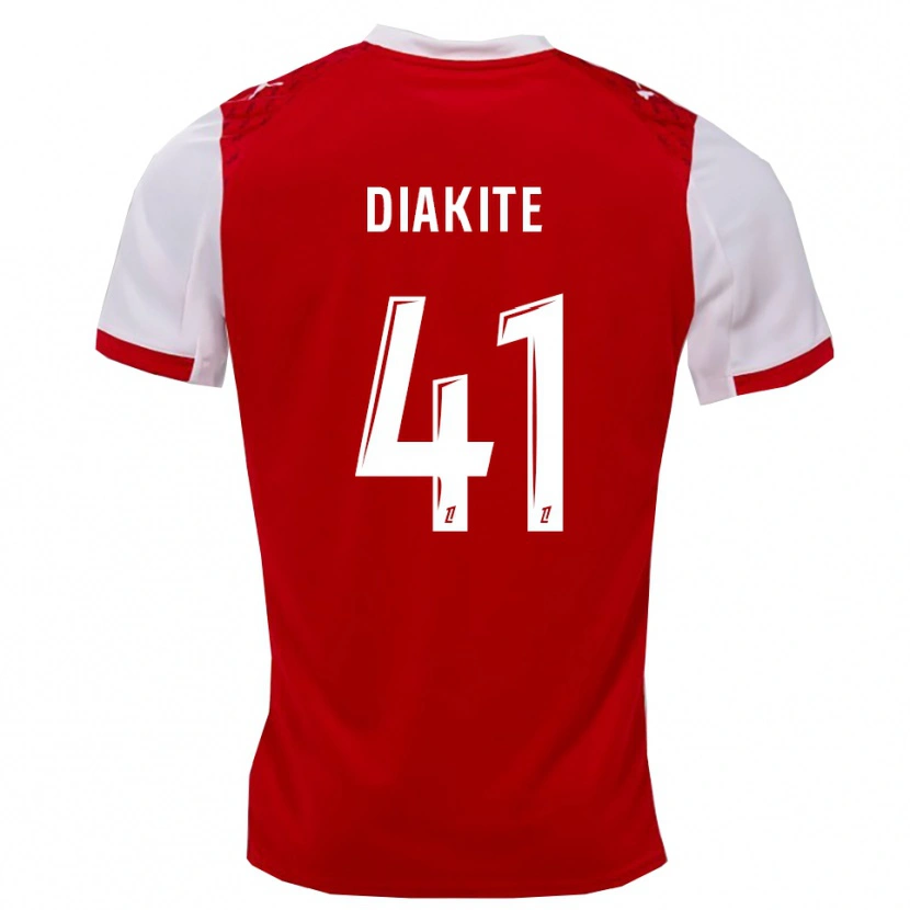 Danxen Kid Ibrahim Diakité #41 Red White Home Jersey 2025/26 T-Shirt