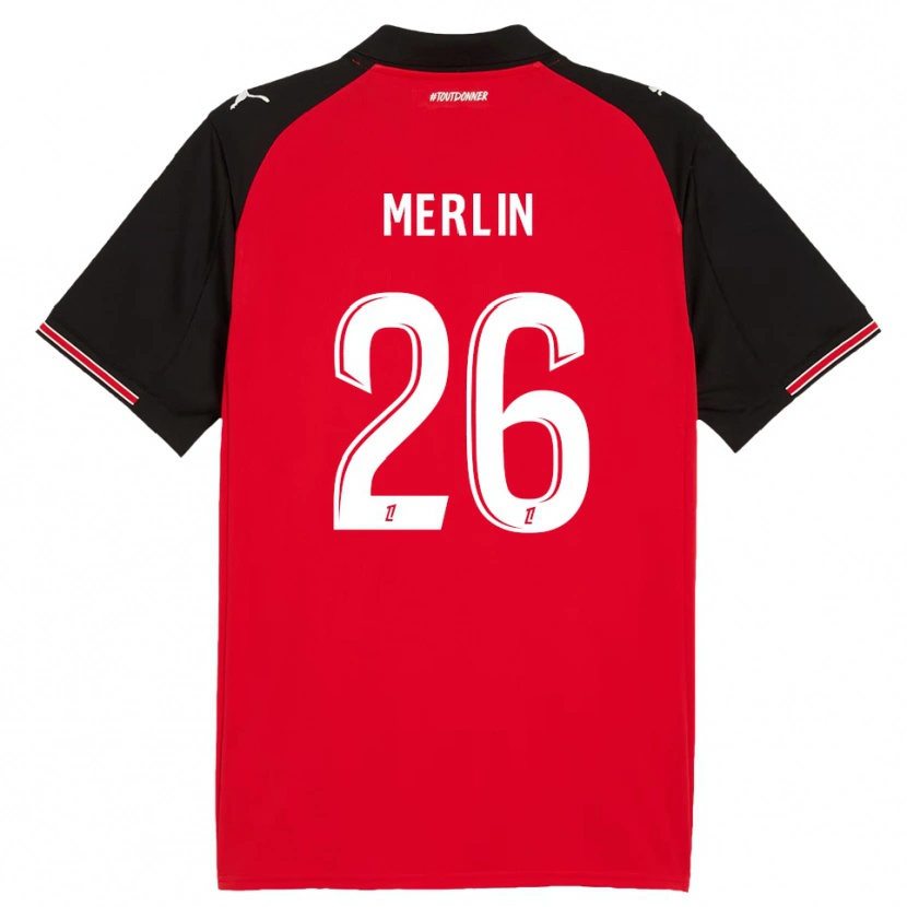 Danxen Kid Quentin Merlin #26 Red Black Home Jersey 2025/26 T-Shirt